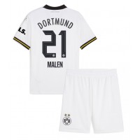 Borussia Dortmund Donyell Malen #21 Tredje trøje Børn 2024-25 Kortærmet (+ Korte bukser)
